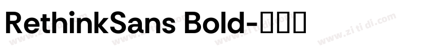 RethinkSans Bold字体转换